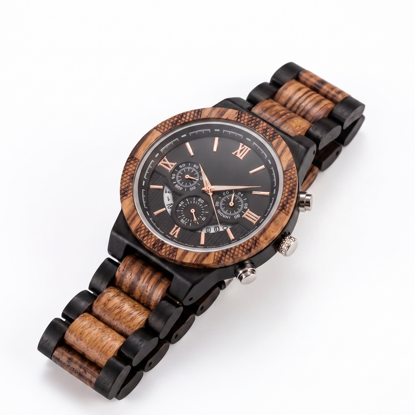 The Legacy Zebrawood & Ebony Watch - WW-03 | Men's - Overpowered Accessories