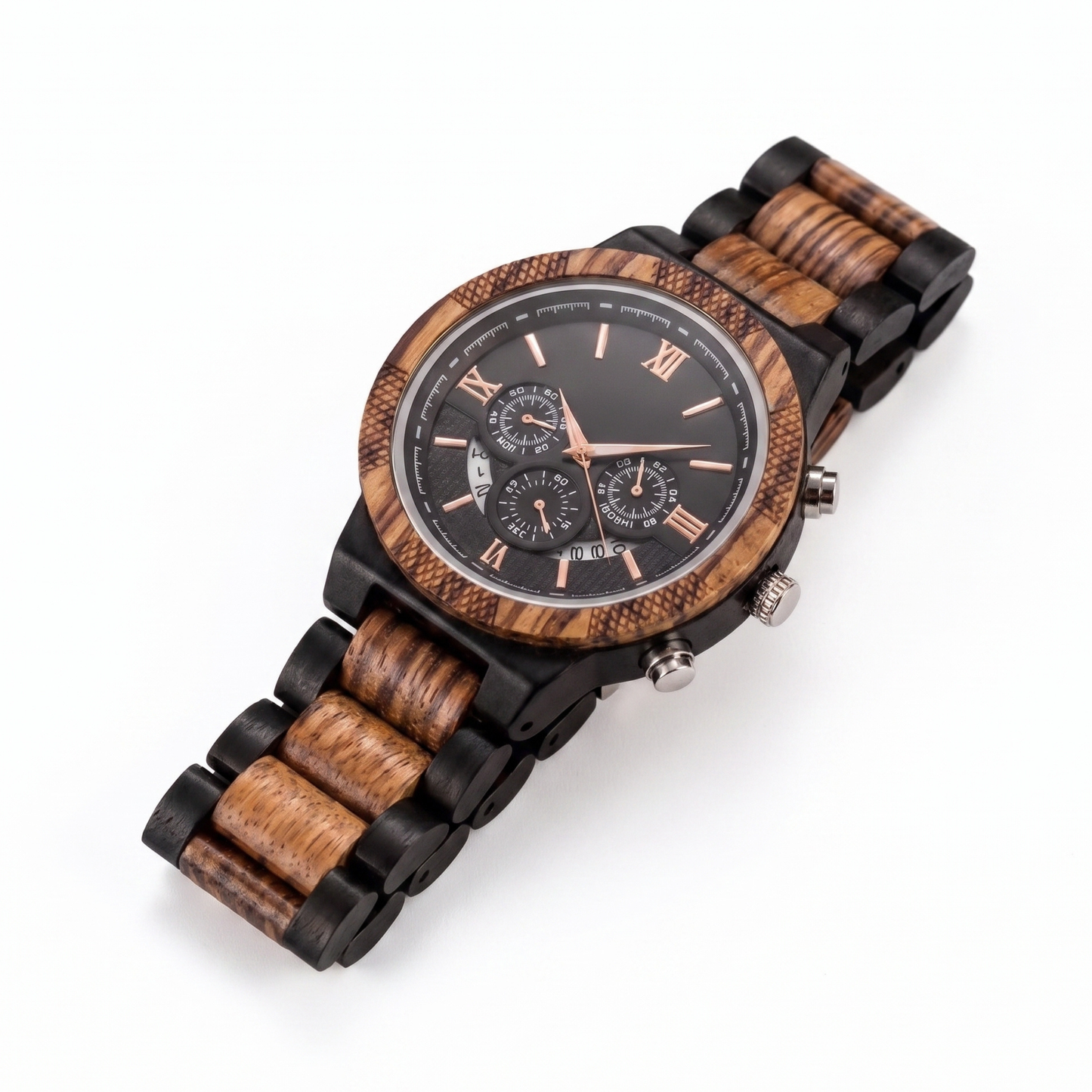 The Legacy Zebrawood & Ebony Watch - WW-03 | Men's - Overpowered Accessories