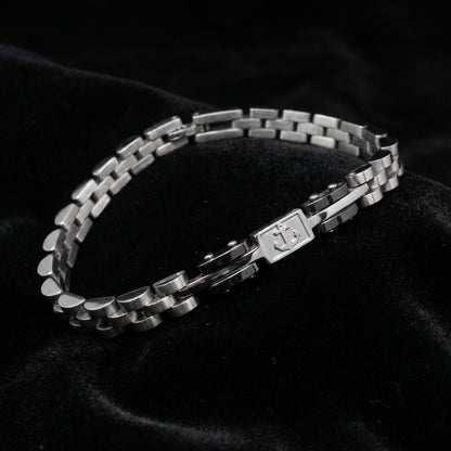 Premium Silver & Gunmetal Grey Anchor Bracelet - B-184 | Men's - Overpowered Accessories