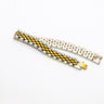Two-Tone Silver & Gold Stainless Steel - B-18 Bracelet | Men's - Overpowered Accessories Egypt