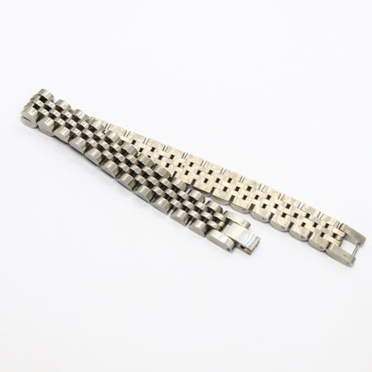 Elegant Silver Stainless Steel B-17 Bracelet for men, featuring a sleek woven design and polished finish.