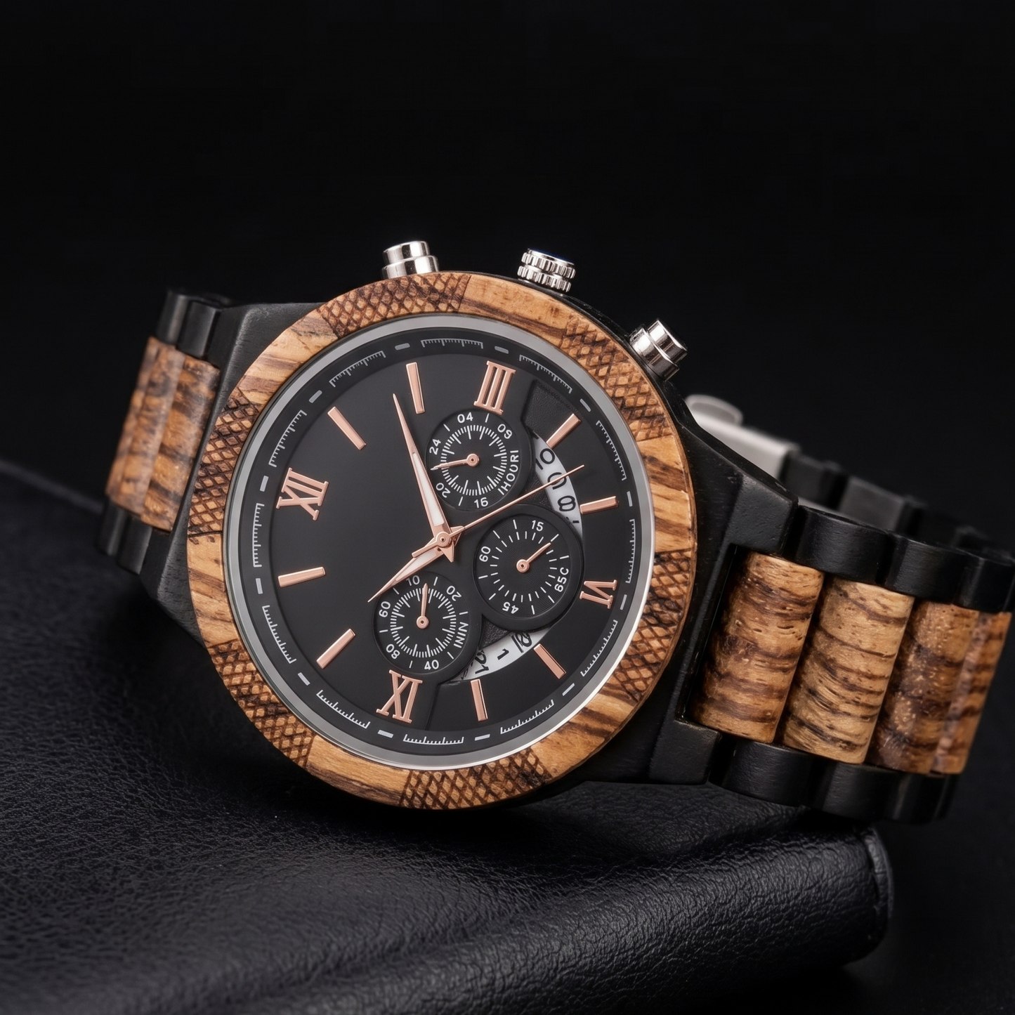 The Legacy Zebrawood & Ebony Watch - WW-03 | Men's - Overpowered Accessories