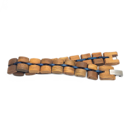 Luxury Handmade Natural Walnut Wood Bracelet - B-49 | Men's - Overpowered Accessories