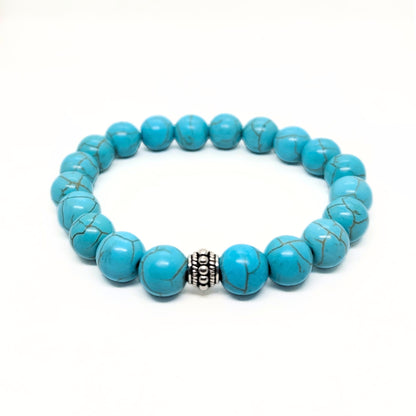 Natural Howlite & Steel G-4 | Men's Bracelet - Overpowered Accessories | Egypt