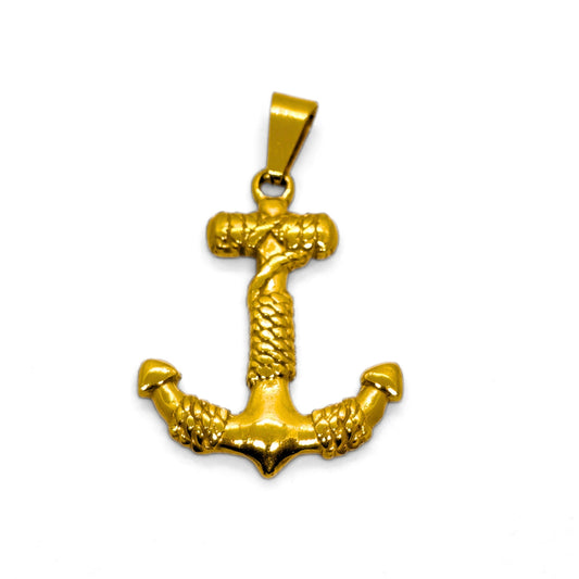 Gold Anchor Pendant P-005 | Steel Accessory - Overpowered Accessories | Egypt