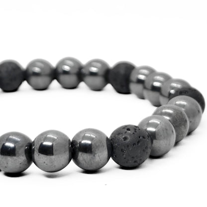 Hematite & Lava Spirit G-5 | Men's Bracelet - Overpowered Accessories | Egypt
