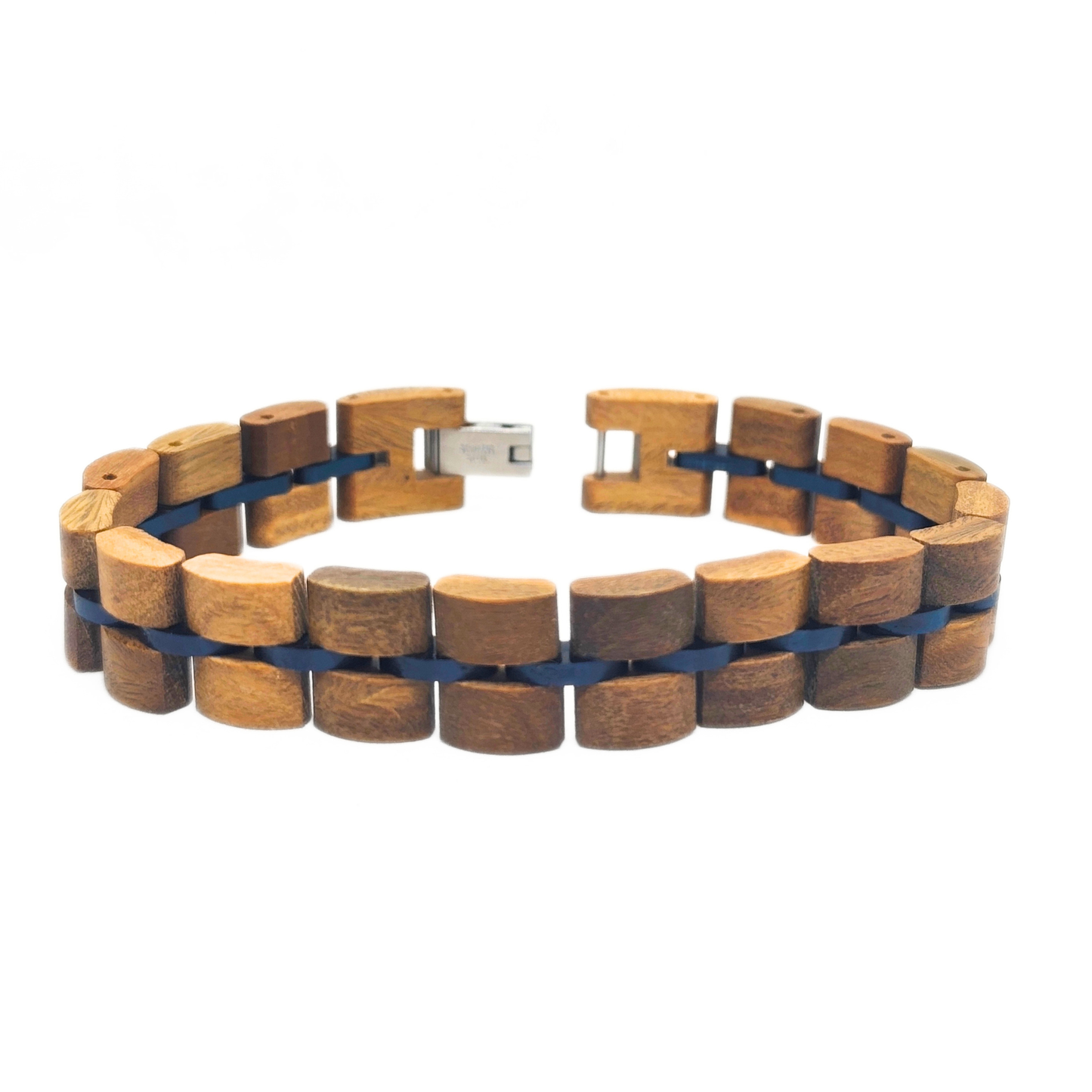 Luxury Handmade Natural Walnut Wood Bracelet - B-49 | Men's - Overpowered Accessories
