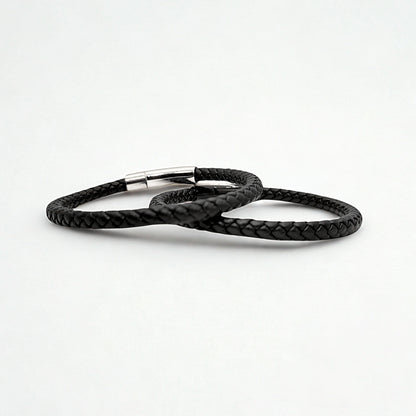 Metal Shift Leather Bundle B-106 B-105 | Black Leather Duo - Overpowered Accessories | Egypt