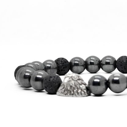 Hematite & Lava Spirit G-5 | Men's Bracelet - Overpowered Accessories | Egypt