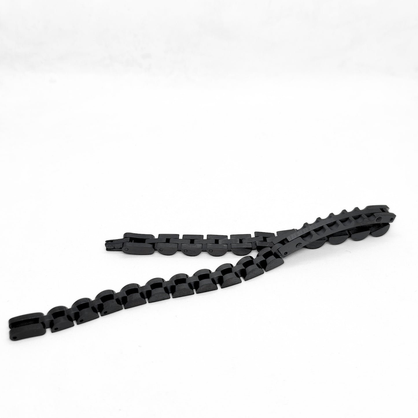 All-Black Stainless Steel B-122 | Men's Bracelet - Overpowered Accessories | Egypt