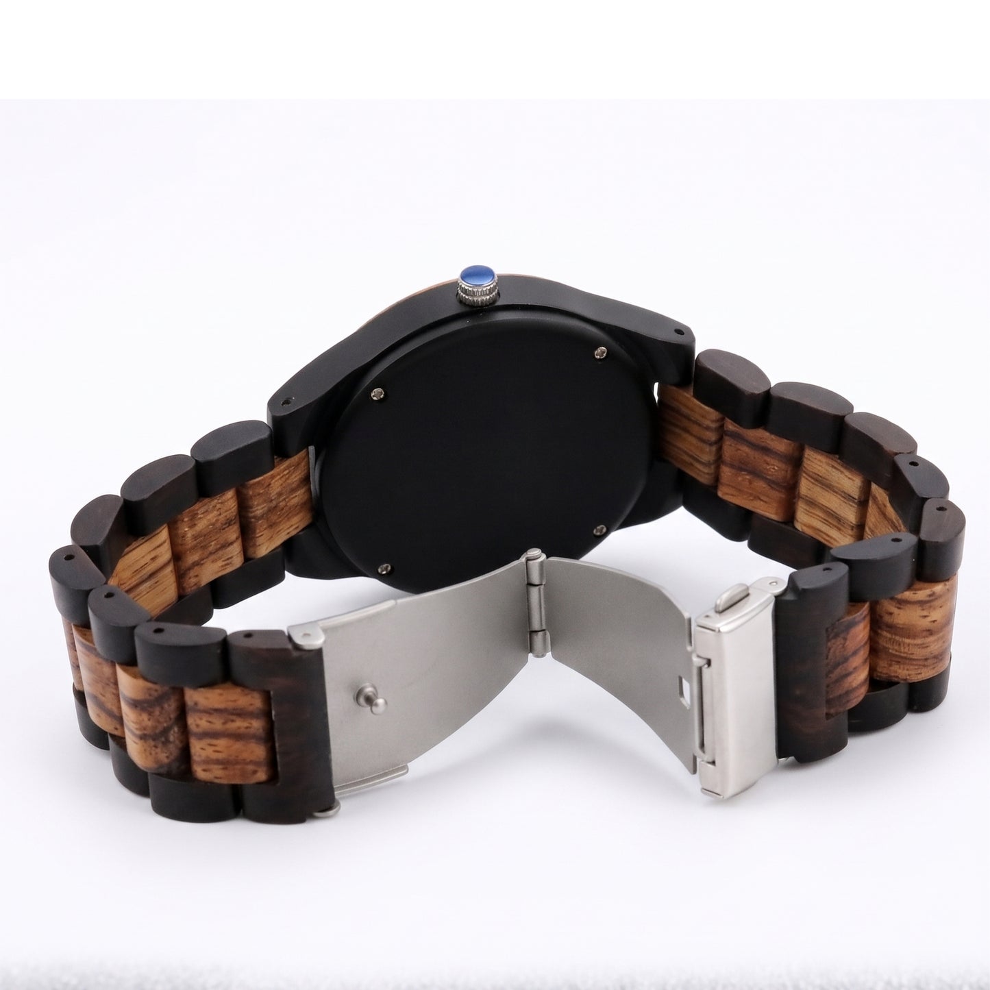 Premium Vintage Zebrawood & Ebony Watch - WW-01 | Men's - Overpowered Accessories