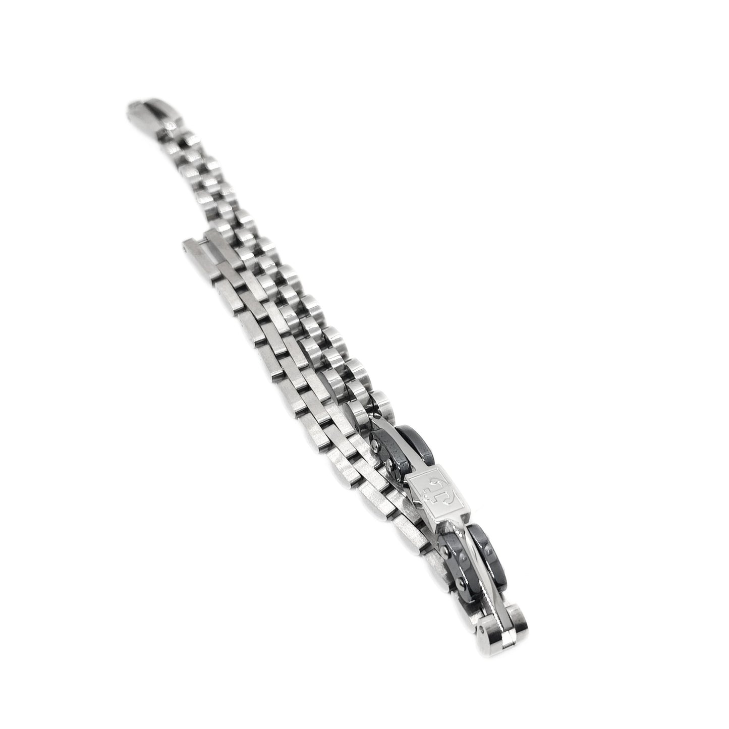 Premium Silver & Gunmetal Grey Anchor Bracelet - B-184 | Men's - Overpowered Accessories