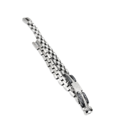 Premium Silver & Gunmetal Grey Anchor Bracelet - B-184 | Men's - Overpowered Accessories