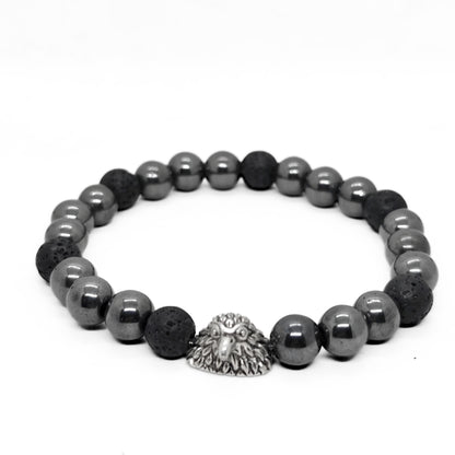 Hematite & Lava Spirit G-5 | Men's Bracelet - Overpowered Accessories | Egypt
