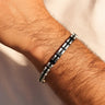 Silver & Black Duo B-115 Stainless Steel Bracelet | Men's - Overpowered Accessories | Egypt