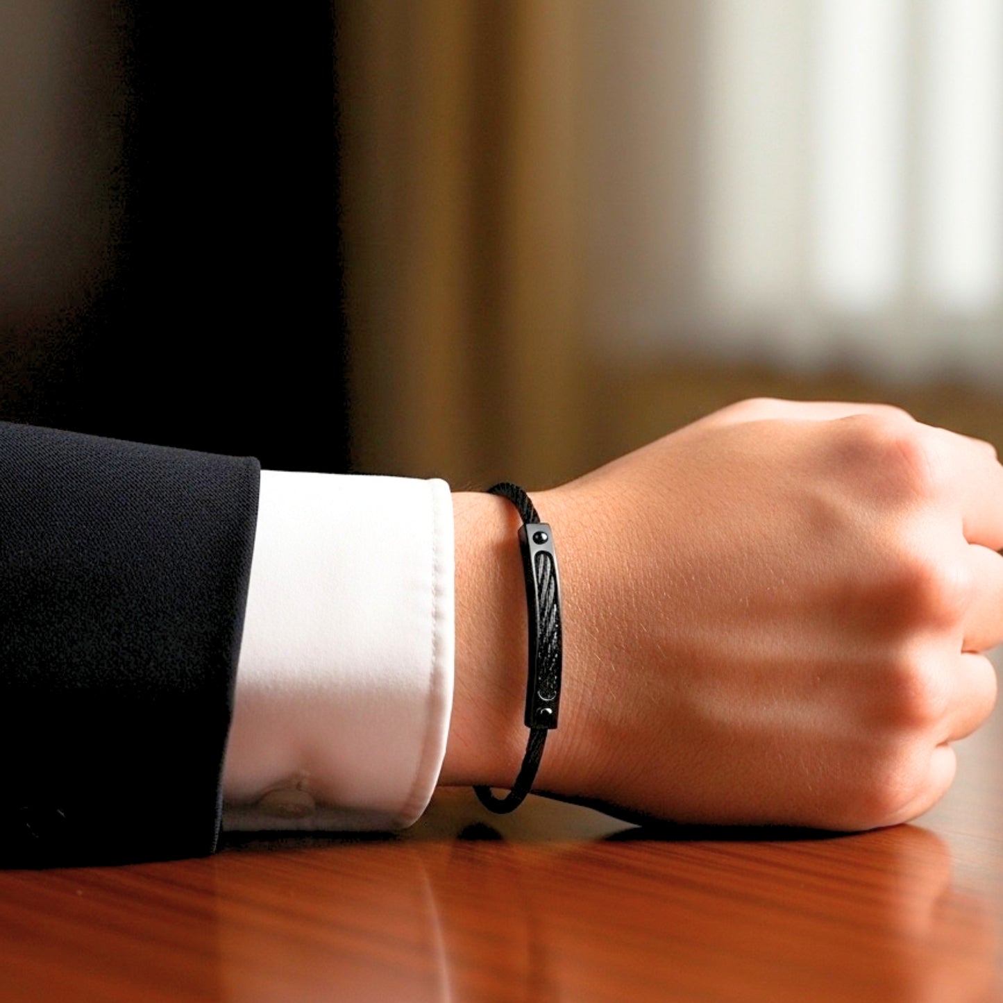 All-Black Steel B-120 | Men's Bracelet - Overpowered Accessories | Egypt