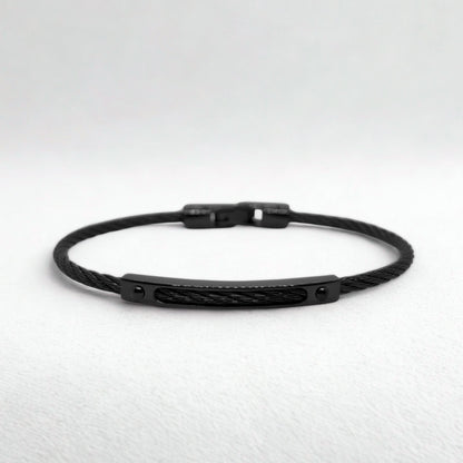 All-Black Steel B-120 | Men's Bracelet - Overpowered Accessories | Egypt