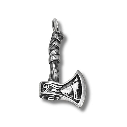 Axe Pendant P-002 | Silver Steel Accessory - Overpowered Accessories | Egypt