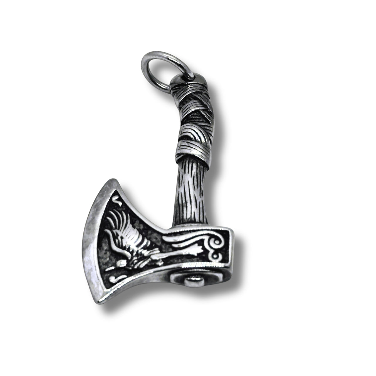 Axe Pendant P-002 | Silver Steel Accessory - Overpowered Accessories | Egypt