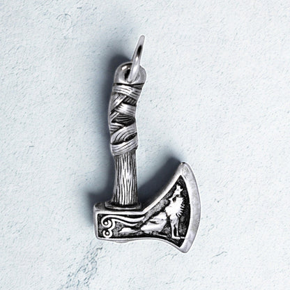 Axe Pendant P-002 | Silver Steel Accessory - Overpowered Accessories | Egypt