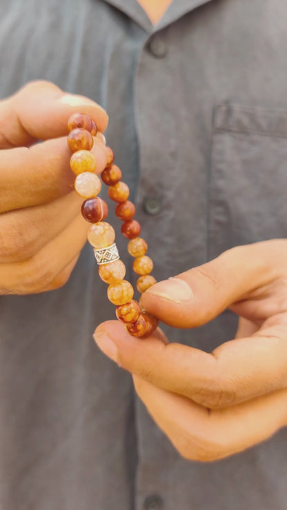The Agate Archon Mens Bracelet | Natural Stone - G-17 - Overpowered Accessories Egypt