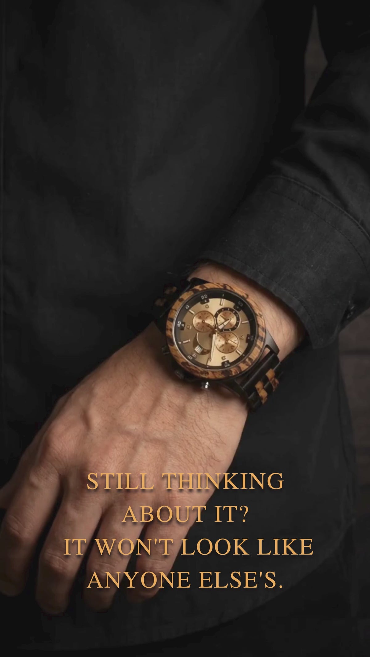Luxury prestige zebrawood and ebony wooden watch, product video, Overpowered Accessories