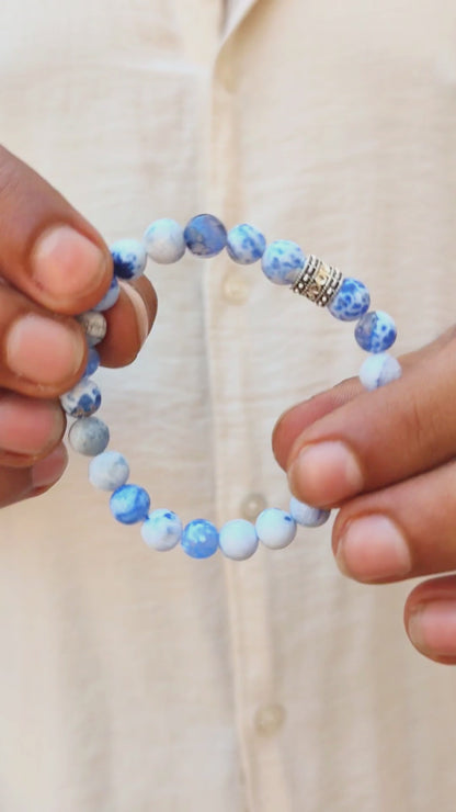 Natural Agate Stone - G-41 Bracelet | Men's - Overpowered Accessories