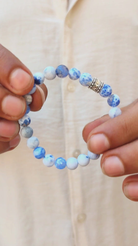 Natural Agate Stone - G-41 Bracelet | Men's - Overpowered Accessories