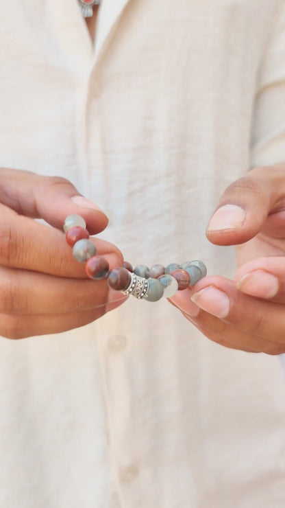 Natural Bloodstone - G-39 Bracelet | Men's - Overpowered Accessories