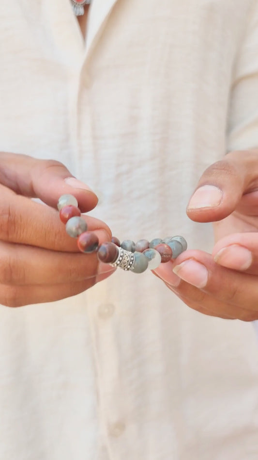 Natural Bloodstone - G-39 Bracelet | Men's - Overpowered Accessories