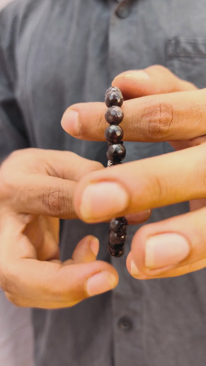 G-15 Natural Black Onyx & Stainless Steel Executive Bracelet | Men's - Overpowered Accessories Egypt