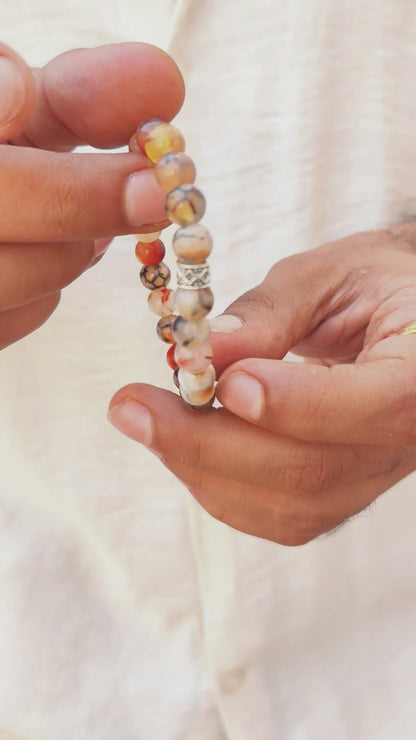 Natural Agate Stone - G-40 Bracelet | Men's - Overpowered Accessories