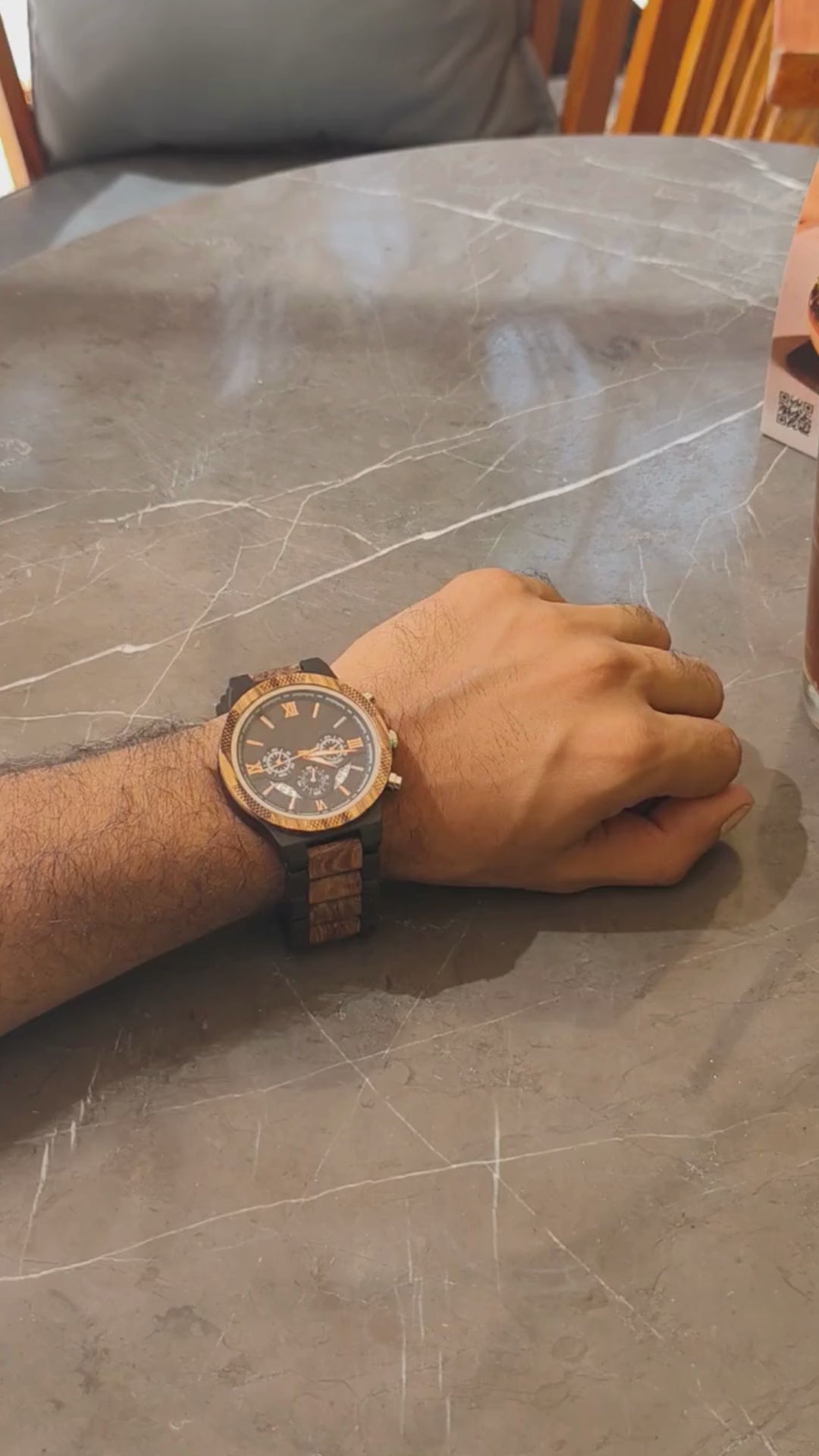 Legacy zebrawood and ebony wood watch, product video, Overpowered Accessories