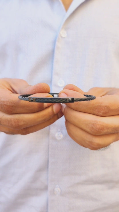 All-Black Steel B-120 | Men's Bracelet - Overpowered Accessories | Egypt