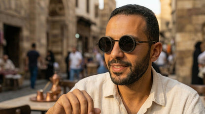 Vanguard Aviator Bundle SG-001 B-121 | Sunglasses & Men's Stainless Steel Bracelet - Overpowered Accessories | Egypt