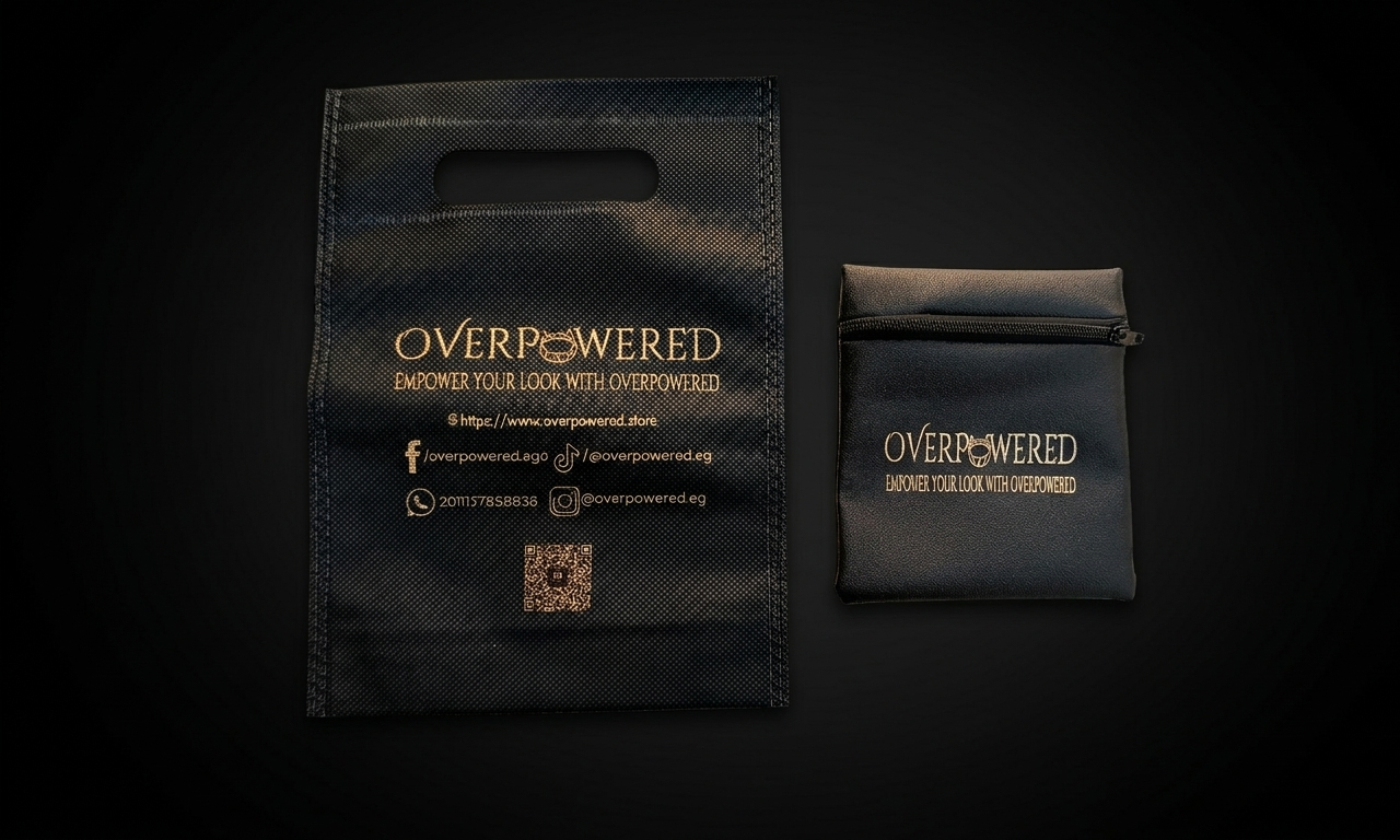 Overpowered Accessories jewelry pouch and retail bag for king card pendant necklace